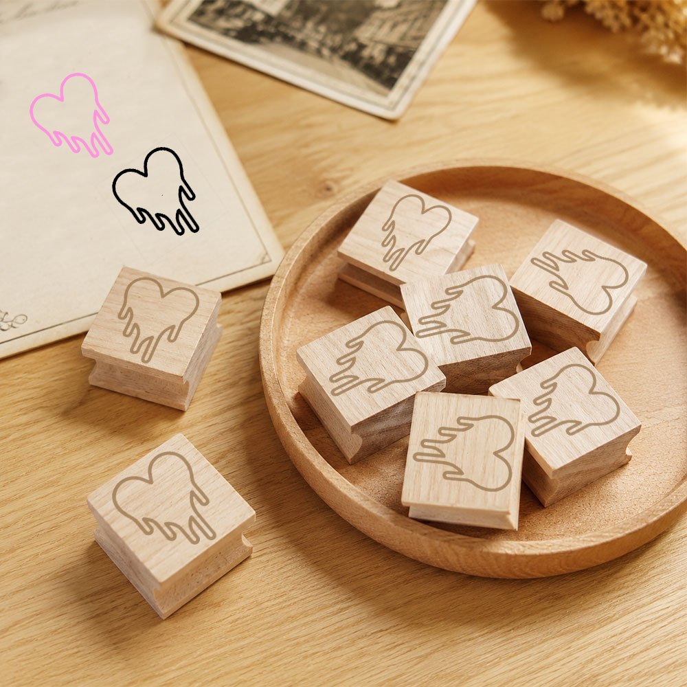 DIY Wooden Stamp for Journaling and School Supplies